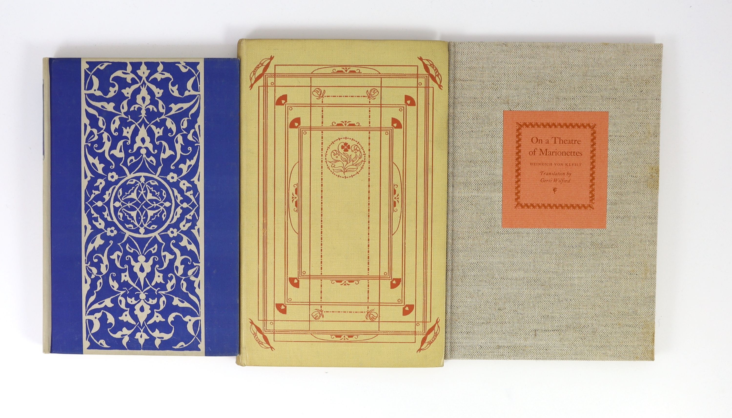 Private press and limited editions - 6 works - Laver, James - Macrocomos: A Poem, one of 775, 4to, printed paper boards, William Heinemann, London, 1929, in slip case; Shakespeare, William - As You Like It, a facsimile o